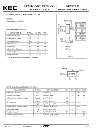 Datasheet MMBTA56 manufacturer KEC